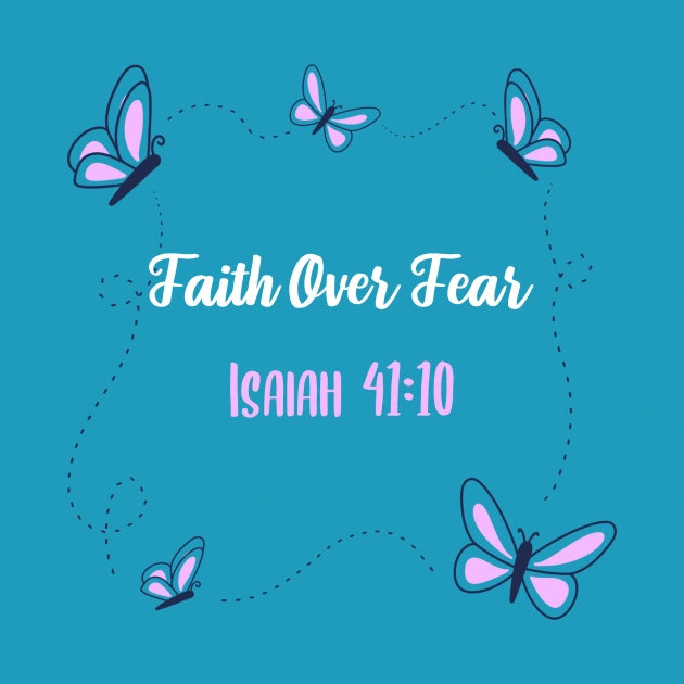 Faith Over Fear Socks — Isaiah 41:10 Scripture Crew Socks with Bible Reminder, Bold Christian Encouragement & Everyday Comfort Gift for Believers