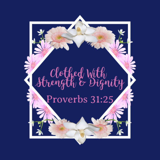 Saved in Strength & Dignity Socks — Proverbs 31:25 Scripture Crew Socks with Faith-Filled Message, Everyday Comfort for Christian Women, Inspirational Gift for Believers