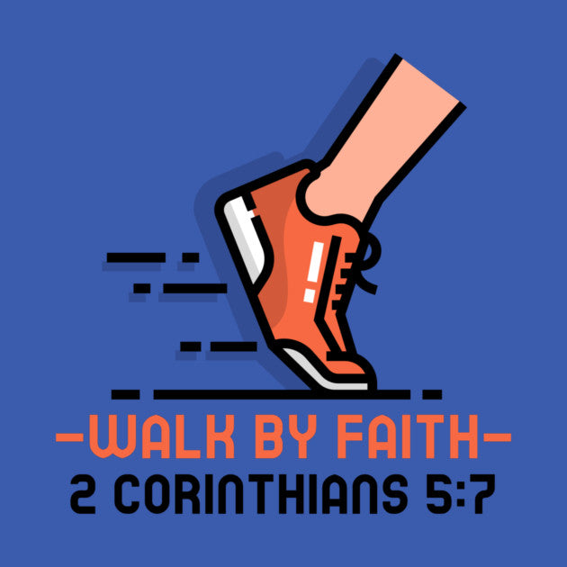 Walk by Faith Scripture Socks 2 Corinthians 5:7 Comfort Crew Socks with Faith-Inspired Message, Everyday Wear Christian Gift