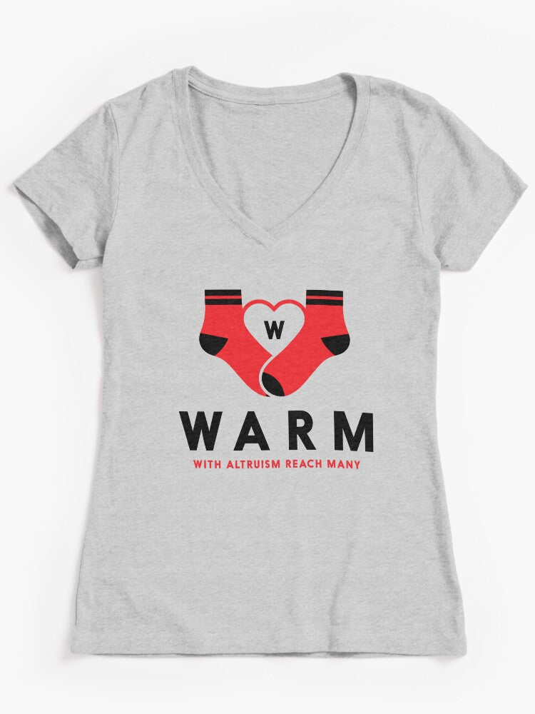 WARM Socks Graphic Tee Cozy ‘WARM’ Design Unisex Crewneck T-Shirt, Soft Everyday Wear with Comfort-First Message, Perfect Gift for Comfort Lovers & Casual Style
