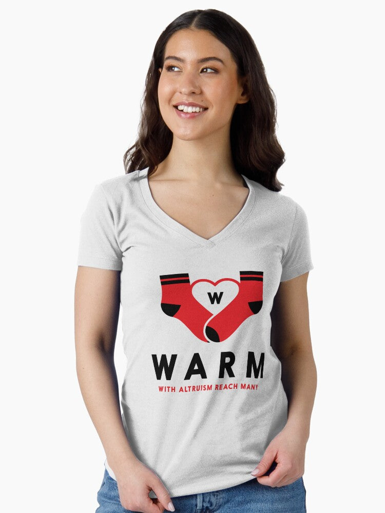 WARM Socks Graphic Tee Cozy ‘WARM’ Design Unisex Crewneck T-Shirt, Soft Everyday Wear with Comfort-First Message, Perfect Gift for Comfort Lovers & Casual Style